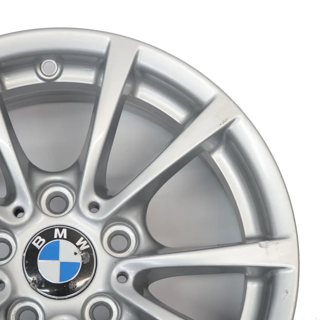 BMW F30 F31 F36 Silver Alloy Wheel Rim 16" 7J ET:31 V-spoke 390 - SKU 6796236-2 - Part number 6796236