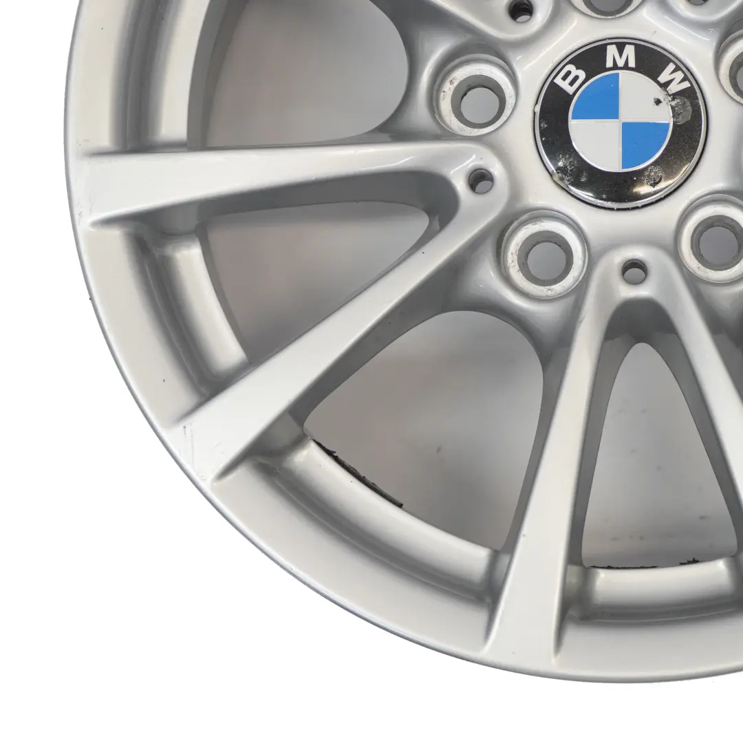 BMW F30 F31 F36 Silver Alloy Wheel Rim 16" 7J ET:31 V-spoke 390 - SKU 6796236-2 - Part number 6796236