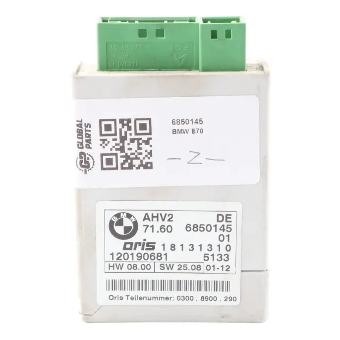 AHK Towing Hitch Tow Bar Control Module Unit ECU to BMW X5 E70 E70 LCI with Part number 6850145 BMW X5 E70 E70 LCI AHK Towing Hitch Tow Bar Control Module Unit ECU - SKU 6850145 - Part number 6850145