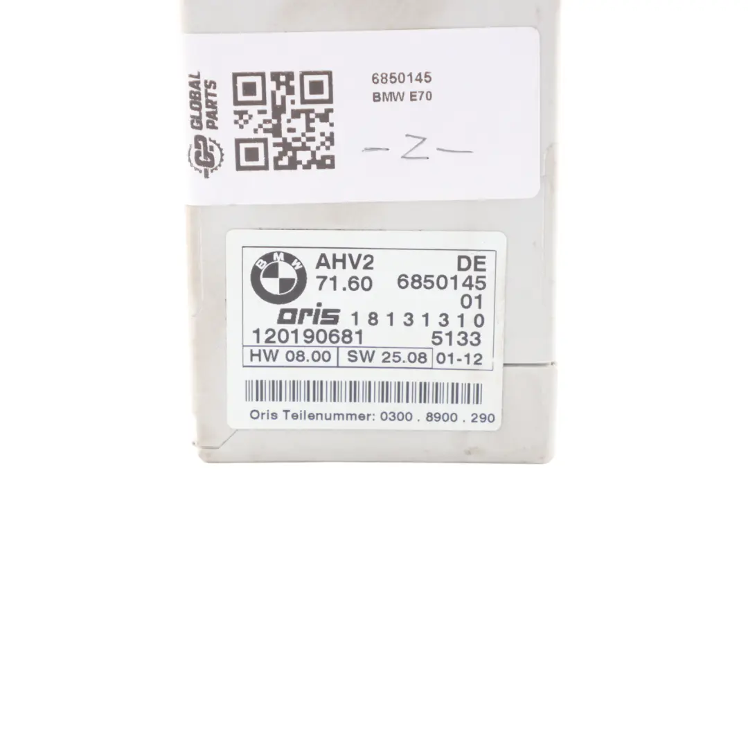 AHK Towing Hitch Tow Bar Control Module Unit ECU to BMW X5 E70 E70 LCI with Part number 6850145 BMW X5 E70 E70 LCI AHK Towing Hitch Tow Bar Control Module Unit ECU - SKU 6850145 - Part number 6850145
