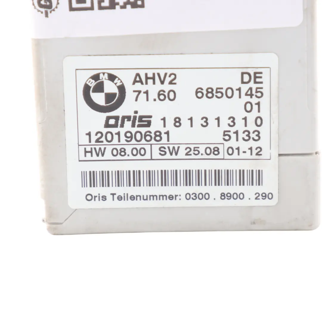 AHK Towing Hitch Tow Bar Control Module Unit ECU to BMW X5 E70 E70 LCI with Part number 6850145 BMW X5 E70 E70 LCI AHK Towing Hitch Tow Bar Control Module Unit ECU - SKU 6850145 - Part number 6850145