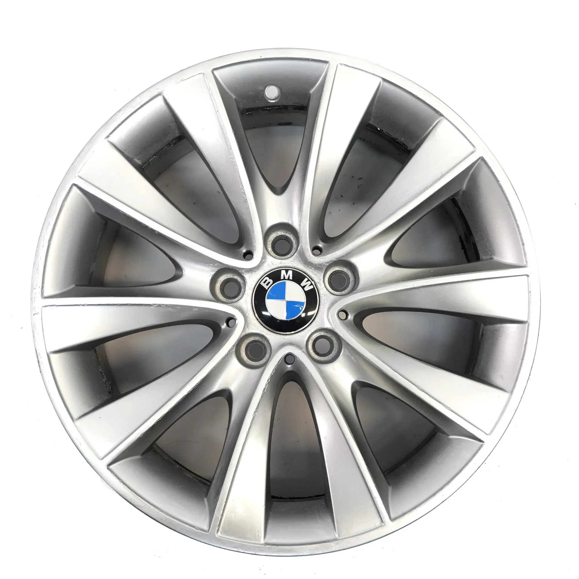 Cerchio in lega argento 18" BMW F01 F02 F07 F12 F13 V-Spoke 425 8J ET:30 6851075