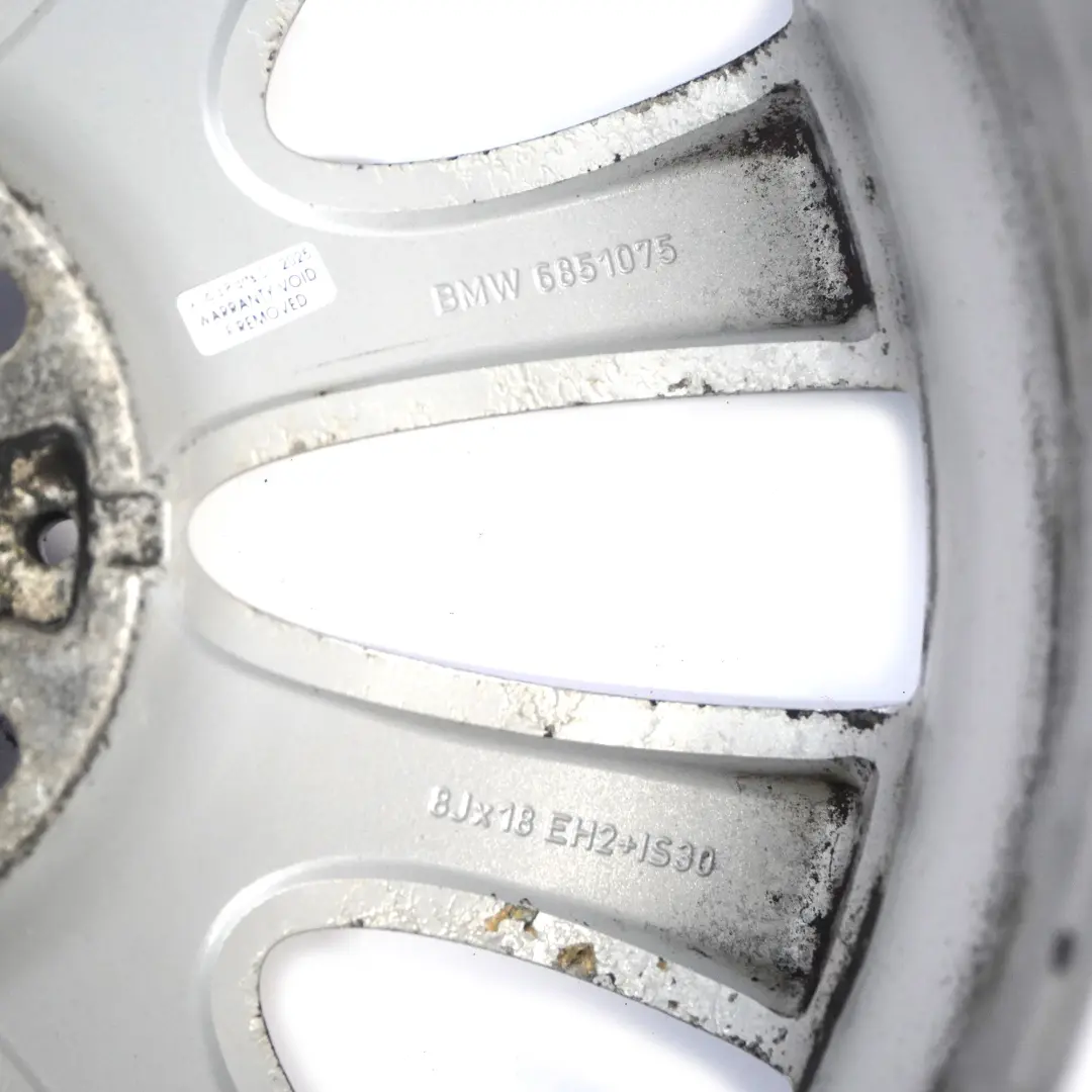Alloy Rim 18" BMW F01 F02 F07 F12 F13 V-Spoke 425 8J ET:30 to Silver Wheel with Part number 6851075 Silver Wheel Alloy Rim 18" BMW F01 F02 F07 F12 F13 V-Spoke 425 8J ET:30 - SKU 6851075-1 - Part number 6851075