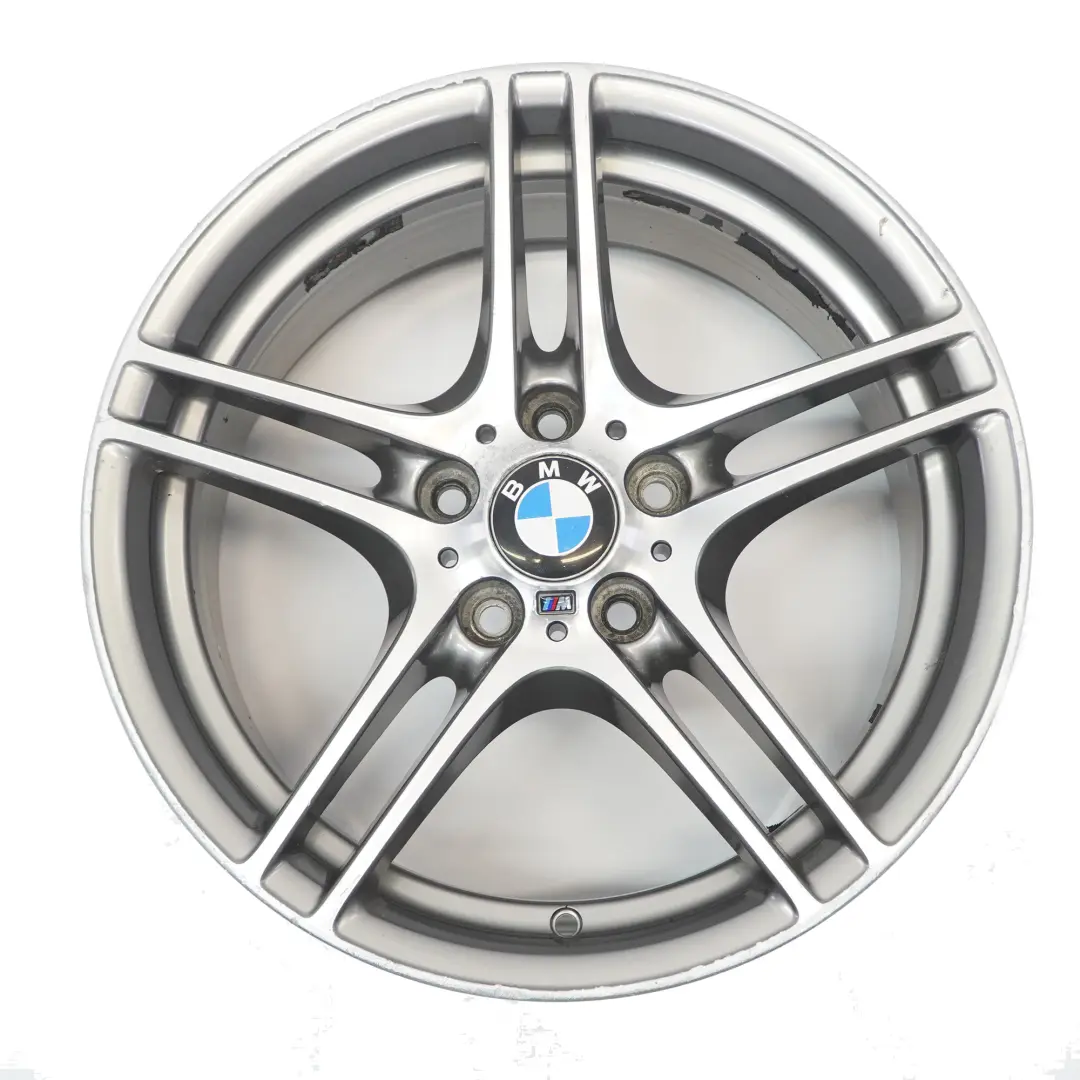 Alloy Rim M Performance Double Spoke 313M 18" 8,5J ET:52 to BMW E81 E87 Rear Wheel with Part number 6856667 BMW E81 E87 Rear Wheel Alloy Rim M Performance Double Spoke 313M 18" 8,5J ET:52 - SKU 6856667-6 - Part number 6856667