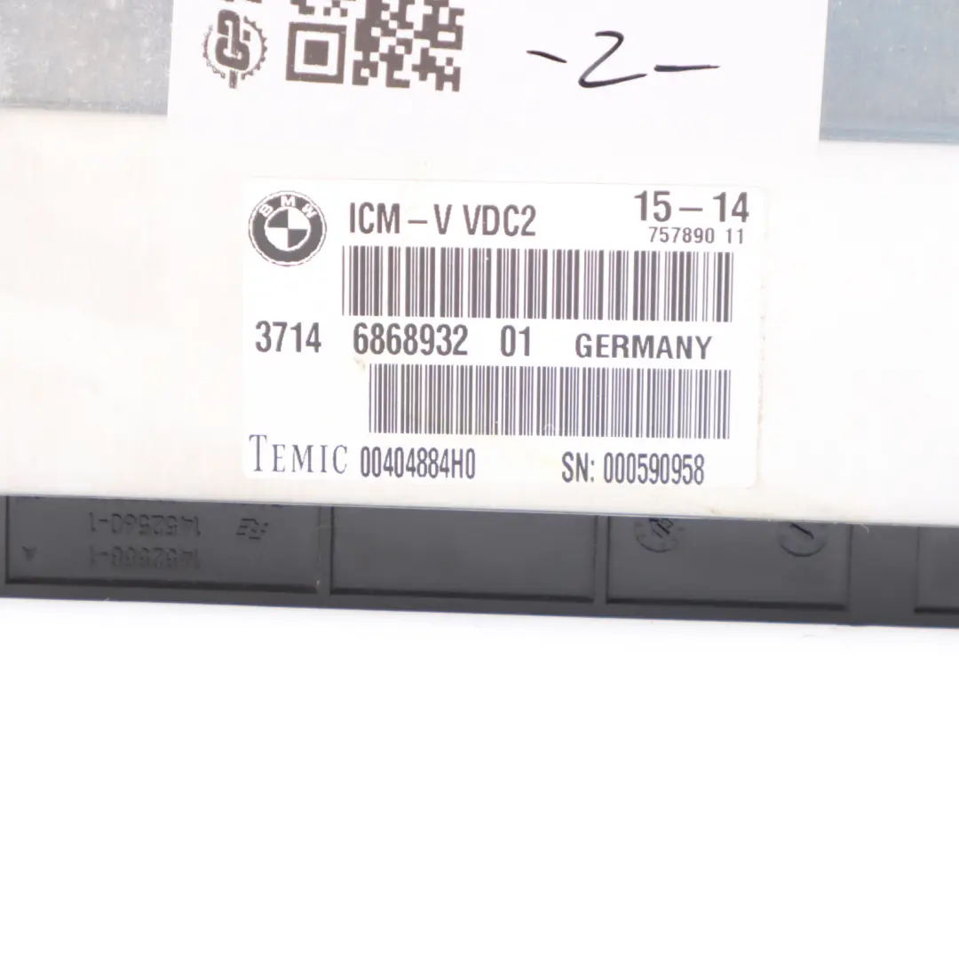 Modulo VDC Posteriore Controllo Livello Sospensioni per BMW F10 F11 F13 F06 con numero di parte 6868932 BMW F10 F11 F13 F06 Modulo VDC Posteriore Controllo Livello Sospensioni - SKU 6868932 - Numero di parte 6868932