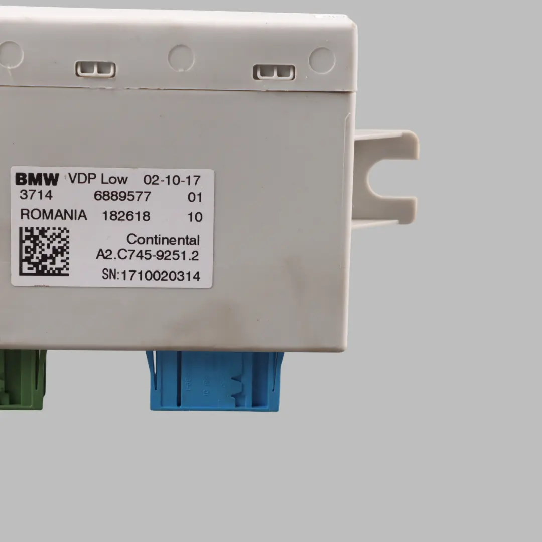 VDP Module BMW G30 G31 G32 Front Suspension Level Control Unit Module to with Part number 6889577 VDP Module BMW G30 G31 G32 Front Suspension Level Control Unit Module - SKU 6889577 - Part number 6889577