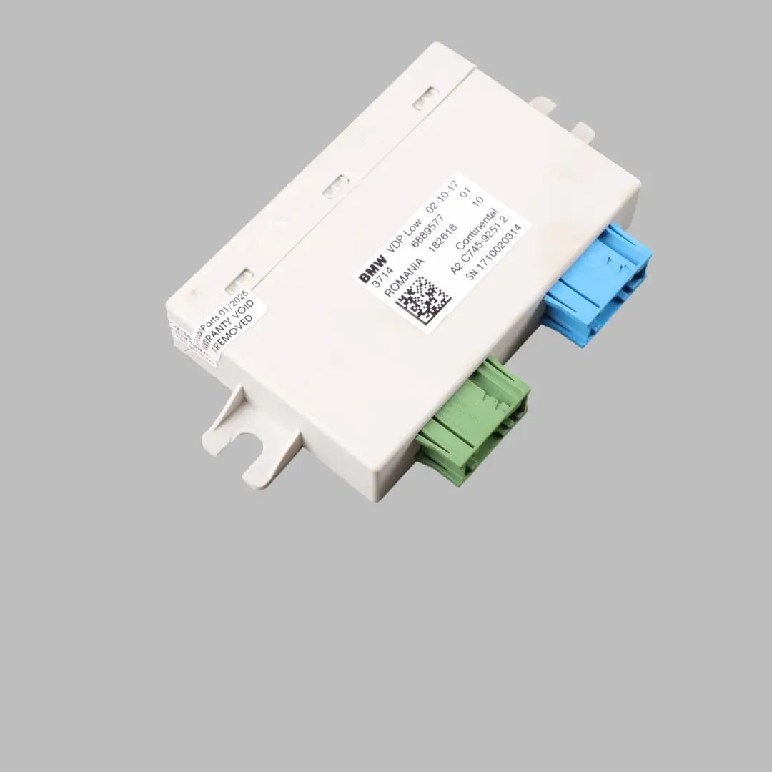 VDP Module BMW G30 G31 G32 Front Suspension Level Control Unit Module to with Part number 6889577 VDP Module BMW G30 G31 G32 Front Suspension Level Control Unit Module - SKU 6889577 - Part number 6889577