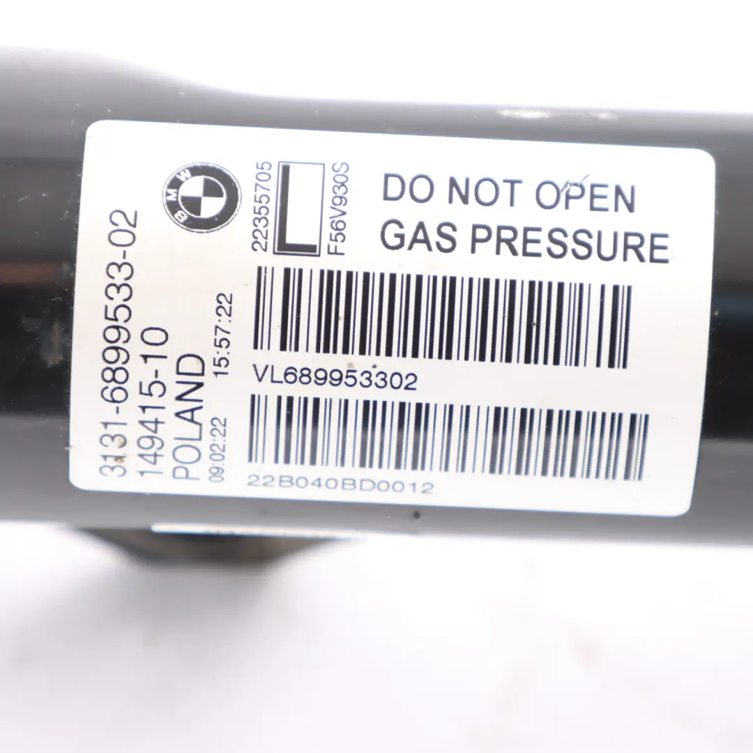 Strut Front Left N/S Suspension Shock Absorber to Mini F56 LCI Spring with Part number 6899533 Mini F56 LCI Spring Strut Front Left N/S Suspension Shock Absorber - SKU 6899533 - Part number 6899533