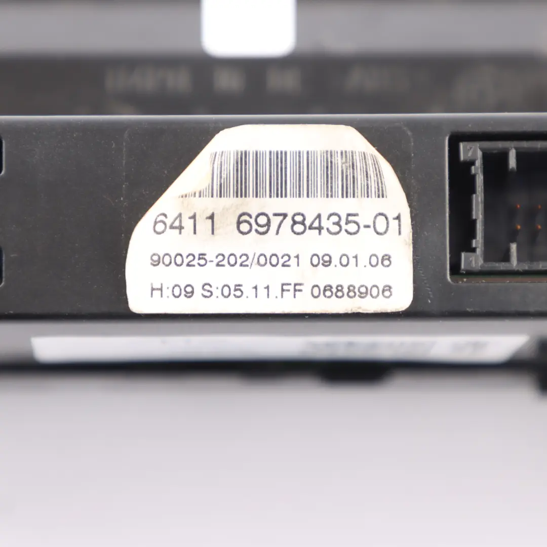 Control Unit Automatic Air Conditioning A/C High to BMW 5 6 E60 E63 E64 with Part number 6978435 BMW 5 6 E60 E63 E64 Control Unit Automatic Air Conditioning A/C High - SKU 6978435-1 - Part number 6978435