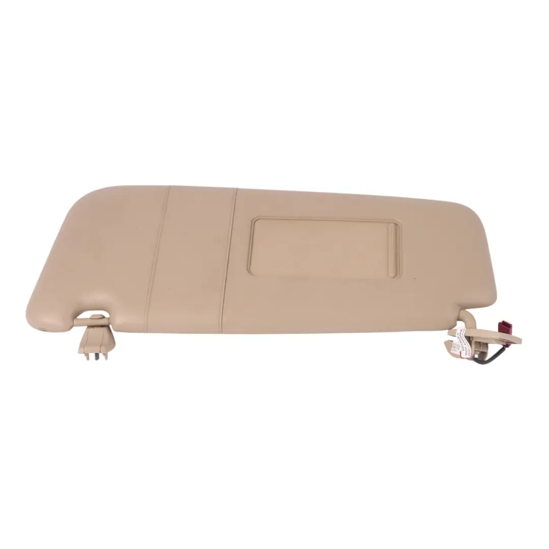 Specchietto parasole illuminato sinistro Crema Beige per BMW E60 LCI con numero di parte 6987115 BMW E60 LCI Specchietto parasole illuminato sinistro Crema Beige - SKU 6987115 - Numero di parte 6987115