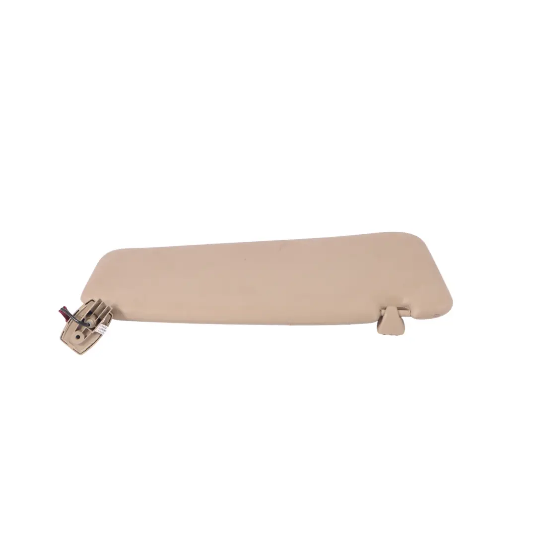 BMW 5 Series E60 LCI Sun Visor Mirror Illuminated Left N/S Cream Beige - SKU 6987115 - Part number 6987115
