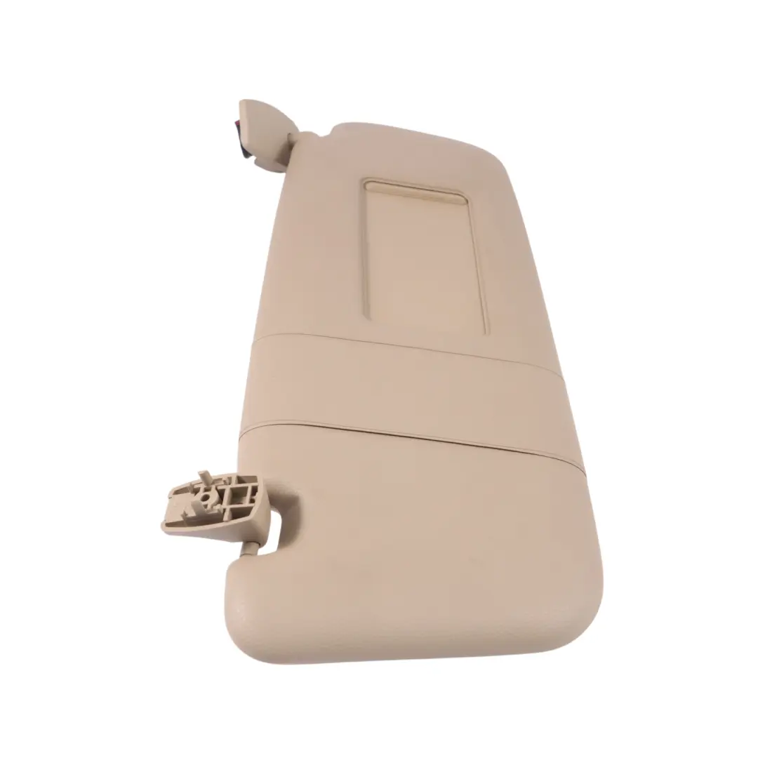 Espejo parasol derecho iluminado Beige crema para BMW E60 LCI con número de pieza 6987116 BMW E60 LCI Espejo parasol derecho iluminado Beige crema - SKU 6987116 - Número de pieza 6987116