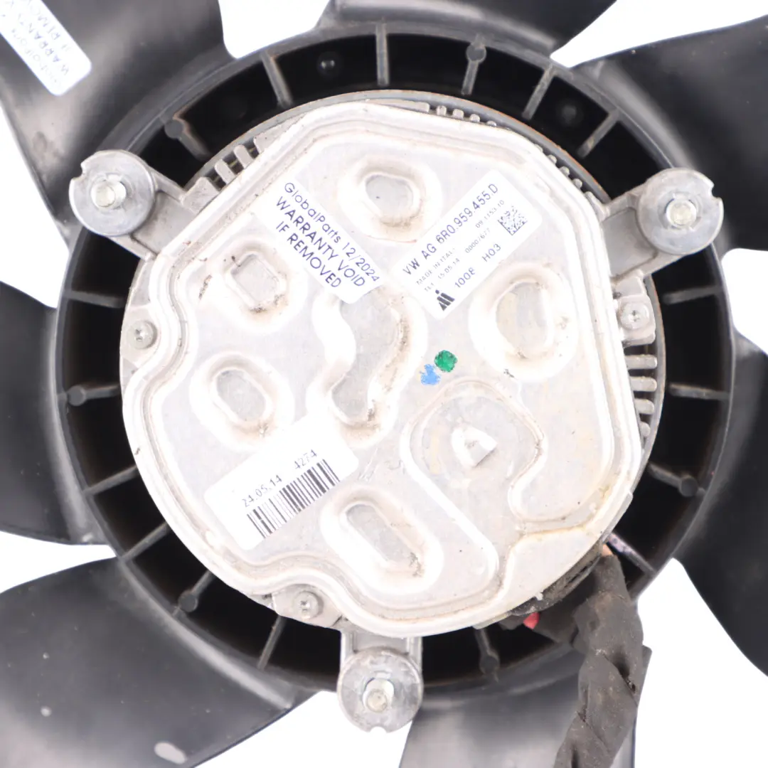 Radiator Fan Motor Engine Cooling Fan to Audi A1 8X with Part number 6R0959455D Audi A1 8X Radiator Fan Motor Engine Cooling Fan - SKU 6R0959455D - Part number 6R0959455D