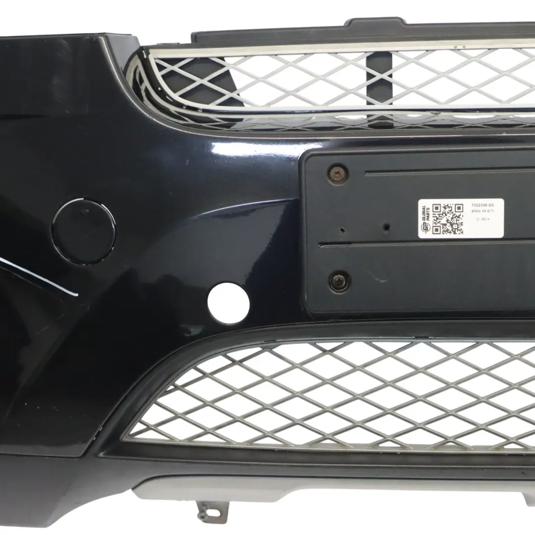 BMW X6 E71 Zderzak Przedni Black Sapphire Czarny Metalik - 475 - SKU 7052398-BS - Numer Części 7052398