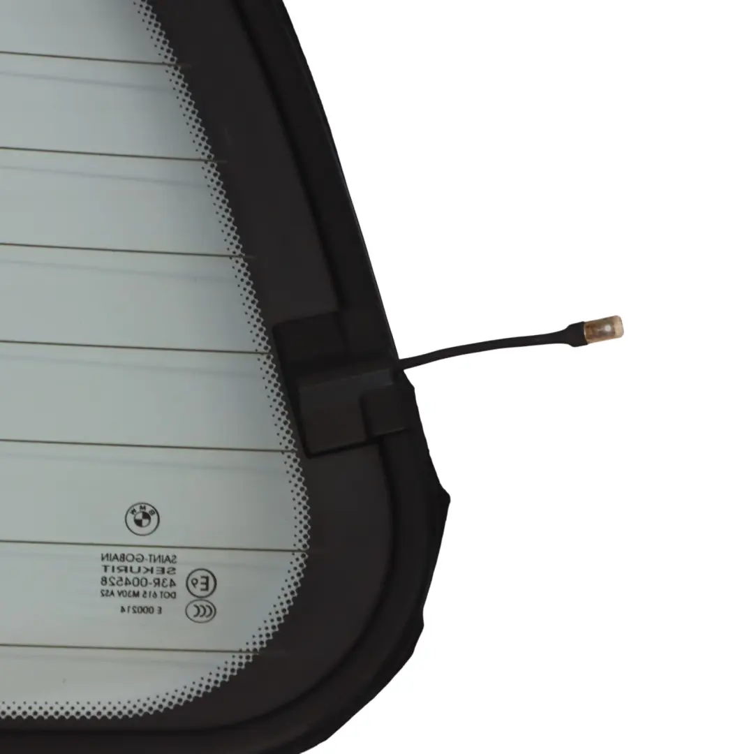 plegable superior trasera ventana vidrio verde AS2 para BMW Z4 E85 Roadster con número de pieza 7056277 BMW Z4 E85 Roadster plegable superior trasera ventana vidrio verde AS2 - SKU 7056277-4 - Número de pieza 7056277