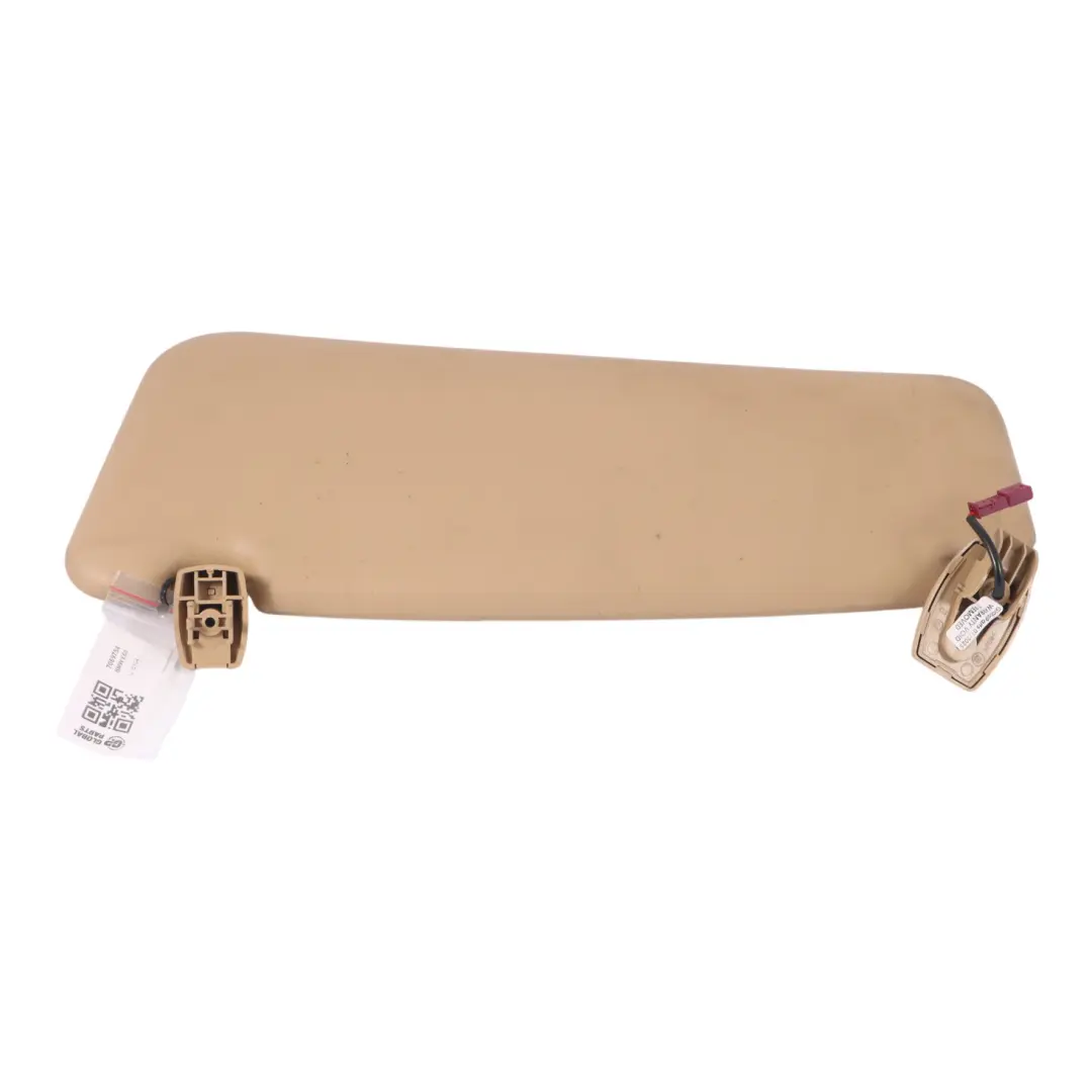Sun Visor BMW E60 E61 Right O/S Illuminated Sun Visor Mirror Beige to with Part number 7069754 Sun Visor BMW E60 E61 Right O/S Illuminated Sun Visor Mirror Beige - SKU 7069754 - Part number 7069754