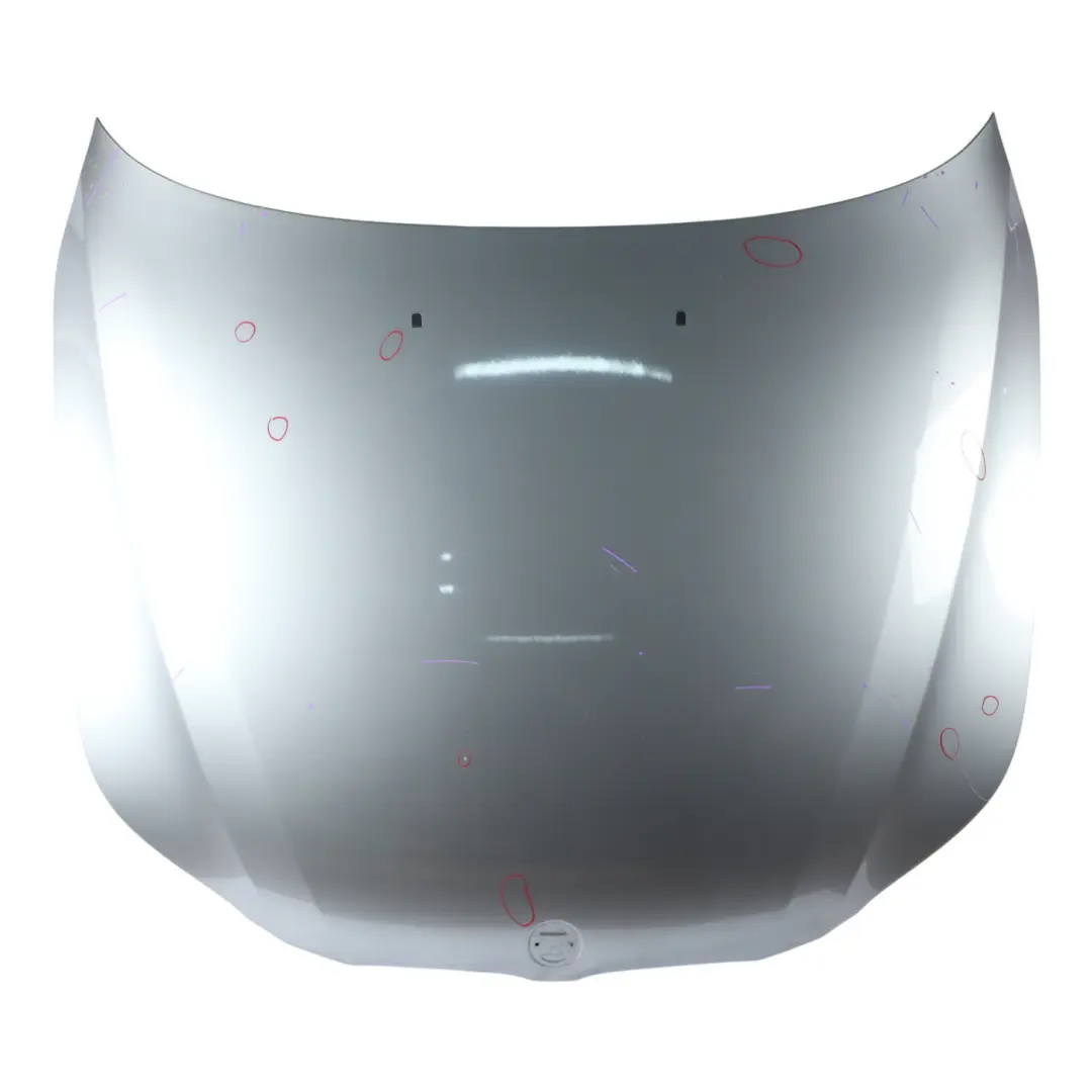 Hood Bonnet BMW E60 E61 Cover Panel Silbergrau Silver Grey Metallic - A08 to with Part number 7111385 Hood Bonnet BMW E60 E61 Cover Panel Silbergrau Silver Grey Metallic - A08 - SKU 7111385-SBG1 - Part number 7111385