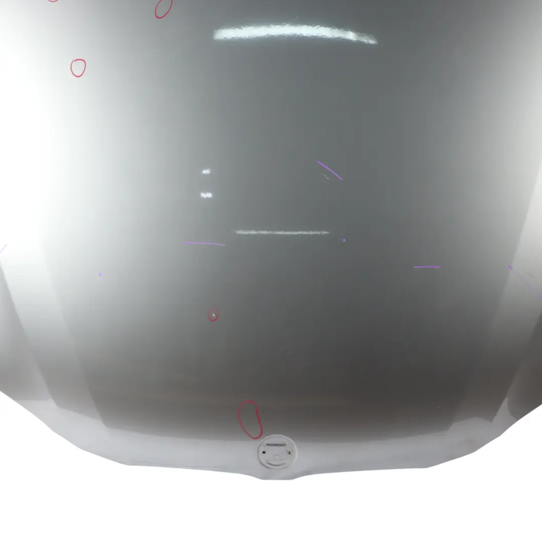  Hood Bonnet BMW E60 E61 Cover Panel Silbergrau Silver Grey Metallic - A08 - SKU 7111385-SBG1 - Part number 7111385