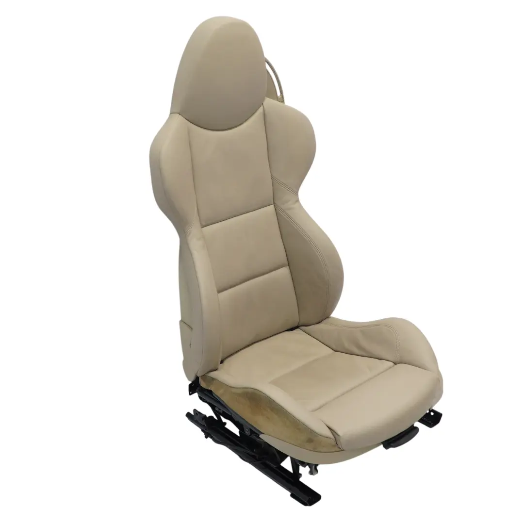 Front Left N/S Heated Memory Leather Oregon Beige to BMW Z4 E85 E86 Sport Seat with Part number 7121711 BMW Z4 E85 E86 Sport Seat Front Left N/S Heated Memory Leather Oregon Beige - SKU 7909247-3 - Part number 7121711