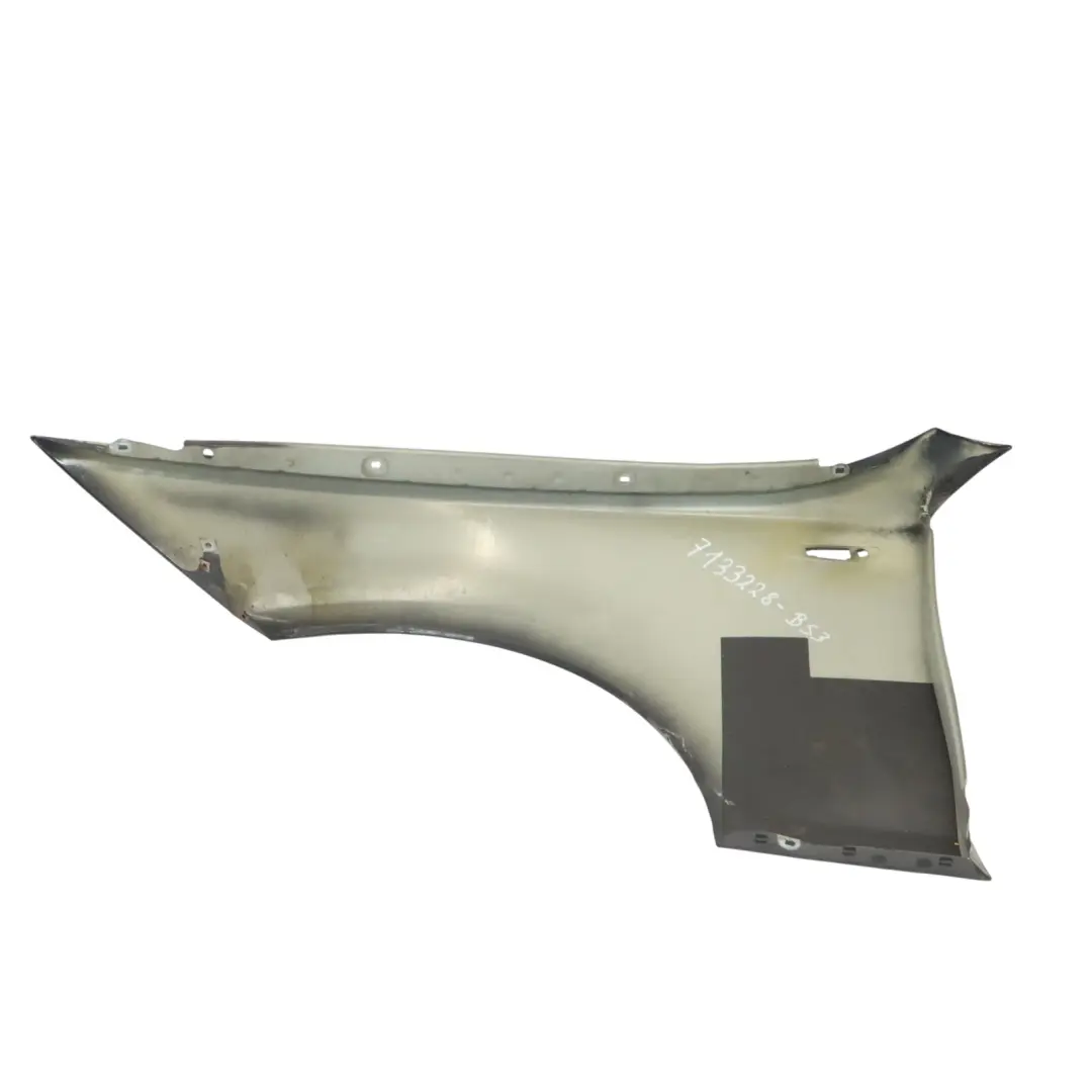 BMW E81 E87 Side Panel Front Right O/S Fender Wing Black Sapphire Metallic - 475 - SKU 7133228-BS3 - Part number 7133228