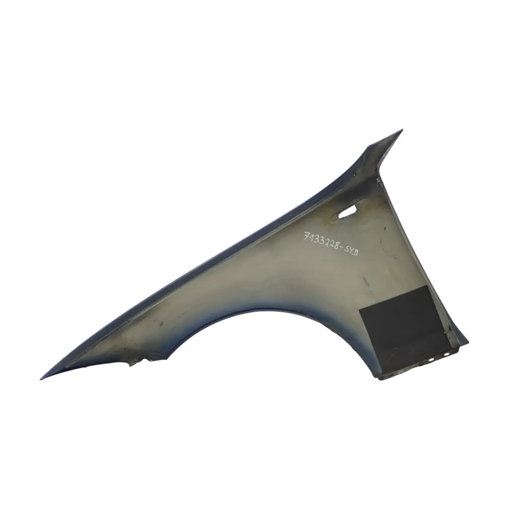 BMW E81 E87 Side Panel Fender Wing Front Right O/S Sydney Blue Metallic - A19 - SKU 7133228-SYD - Part number 7133228