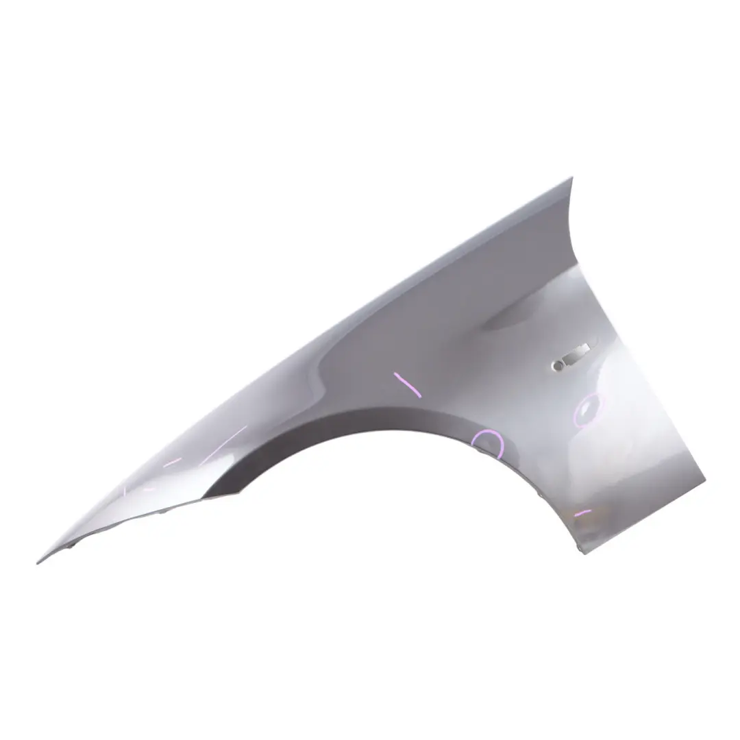 Side Wing Panel BMW E90 E91 Fender Front Left N/S Sparkling Graphite - A22 to with Part number 7135679 Side Wing Panel BMW E90 E91 Fender Front Left N/S Sparkling Graphite - A22 - SKU 7135679-SG2 - Part number 7135679