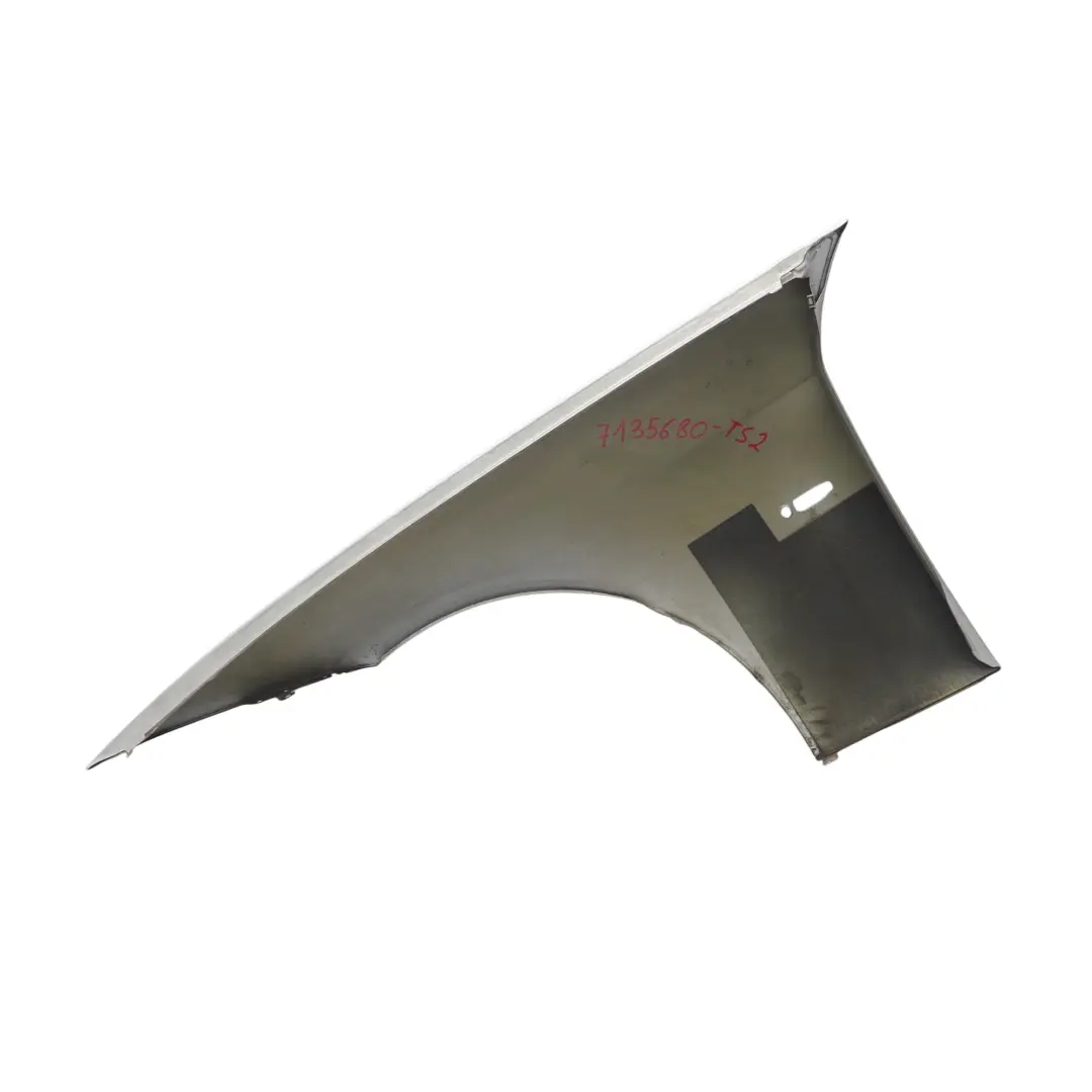 Panel lateral guardabarros ala delantera derecha Titansilber - 354 para BMW E90 E91 con número de pieza 7135680 BMW E90 E91 Panel lateral guardabarros ala delantera derecha Titansilber - 354 - SKU 7135680-TS2 - Número de pieza 7135680