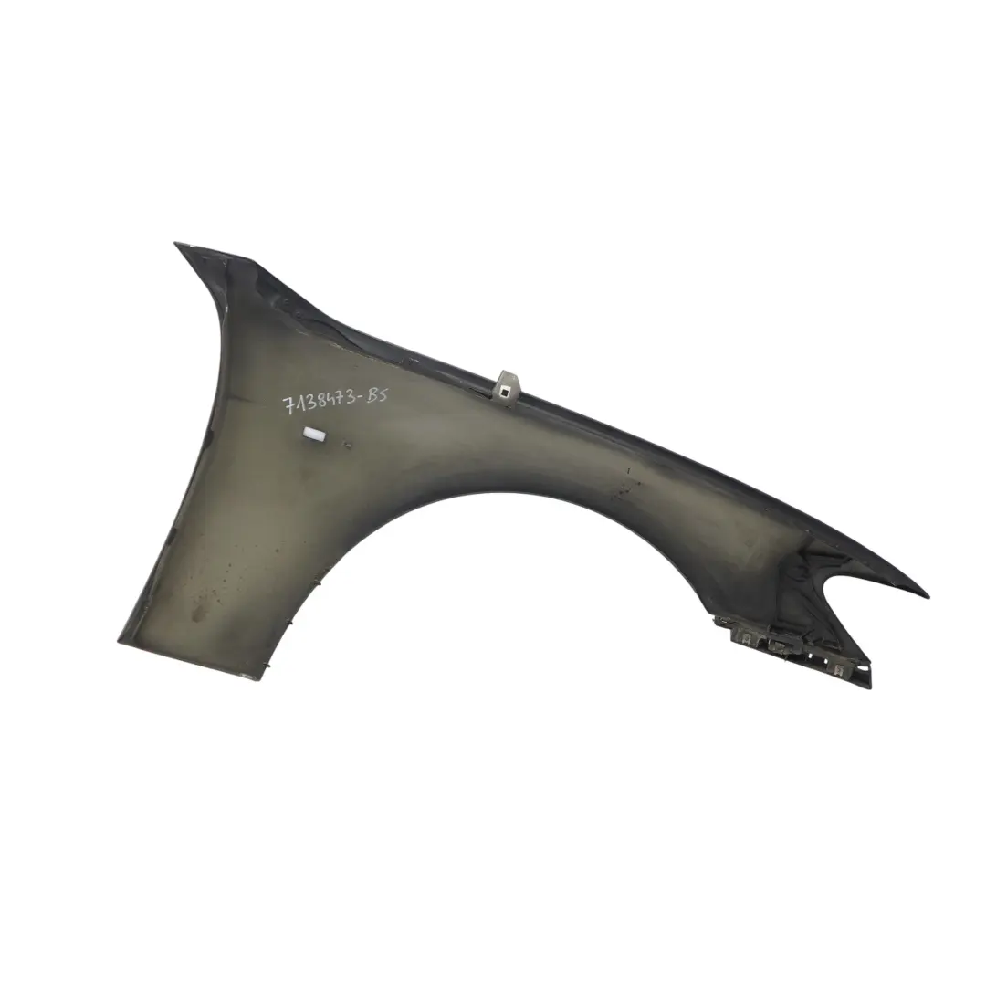 BMW E65 E66 Panel lateral Wing Delantero Izquierdo Negro Zafiro Metalico - 475 - SKU 7138473-BS - Número de pieza 7138473