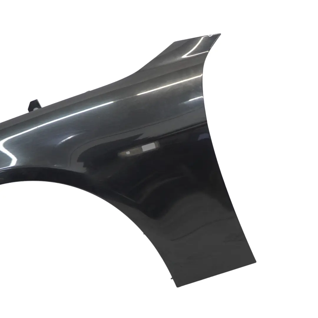 BMW 7 E65 E66 Panneau Laterale a L'Avant Gauche Garde-Boue Noir Sapphire 475 - SKU 7138473-BS - Numéro de pièce 7138473
