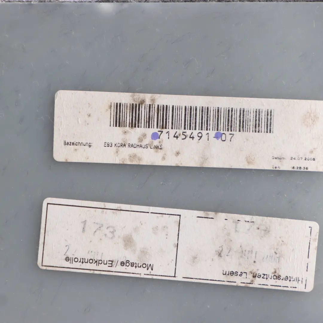 BMW E93 LCi Trunk Trim Panel Left N/S Grey - SKU 7145491-1 - Part number 7145491