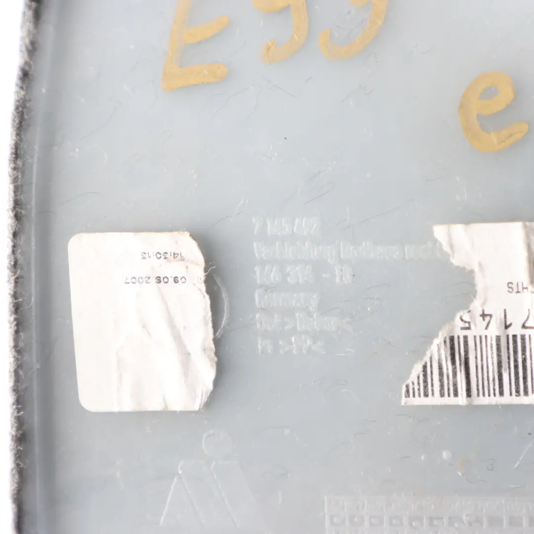 Trunk Trim BMW E93 E93N LCI Panel Right O/S Grey to with Part number 7145492 Trunk Trim BMW E93 E93N LCI Panel Right O/S Grey - SKU 7145492-1 - Part number 7145492