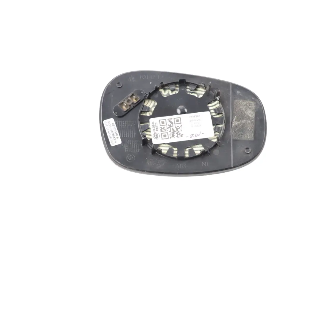 Left N/S Wing Mirror Glass Heated Wide Angle Blue to BMW 3 Series E90 E91 LCI with Part number 7158901 BMW 3 Series E90 E91 LCI Left N/S Wing Mirror Glass Heated Wide Angle Blue - SKU 7158901 - Part number 7158901