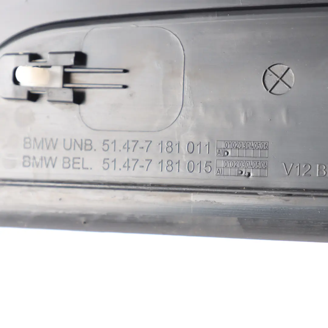 Listwa Drzwi Przód Lewa Prawa do BMW F01 o numerze 7181011 BMW F01 Listwa Drzwi Przód Lewa Prawa - SKU 7181011 - Numer Części 7181011