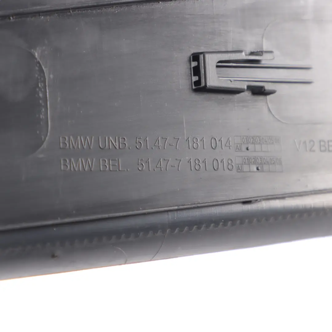 Listwa Ozdobna Progu Wewnętrzna Tylna Prawa do BMW F01 o numerze 7181014 BMW F01 Listwa Ozdobna Progu Wewnętrzna Tylna Prawa - SKU 7181014 - Numer Części 7181014