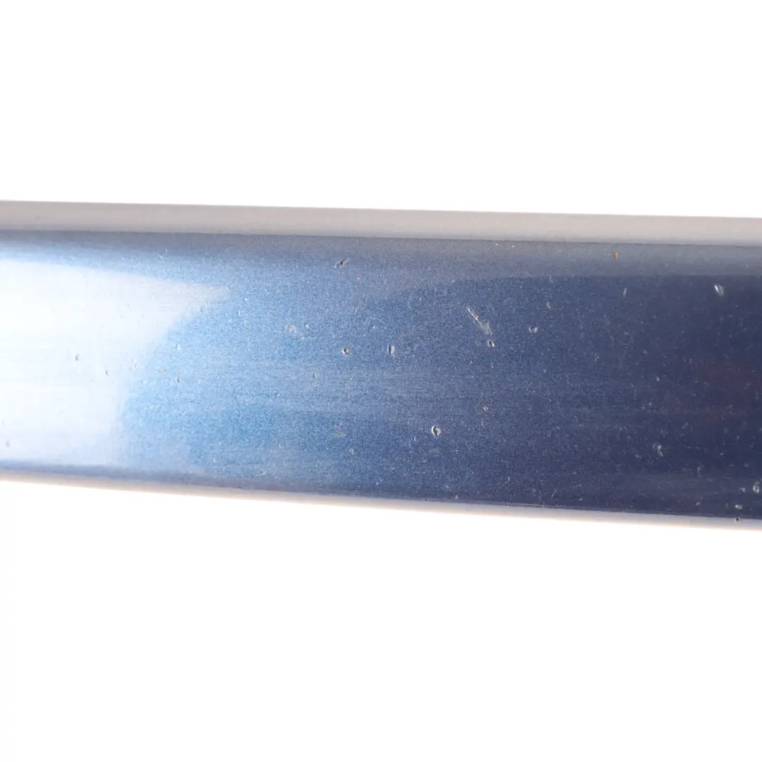 Front Bumper Strip BMW E81 E87 LCI Molding Right O/S Montegoblau Metallic A51 to with Part number 7182372 Front Bumper Strip BMW E81 E87 LCI Molding Right O/S Montegoblau Metallic A51 - SKU 7182372-MTB - Part number 7182372