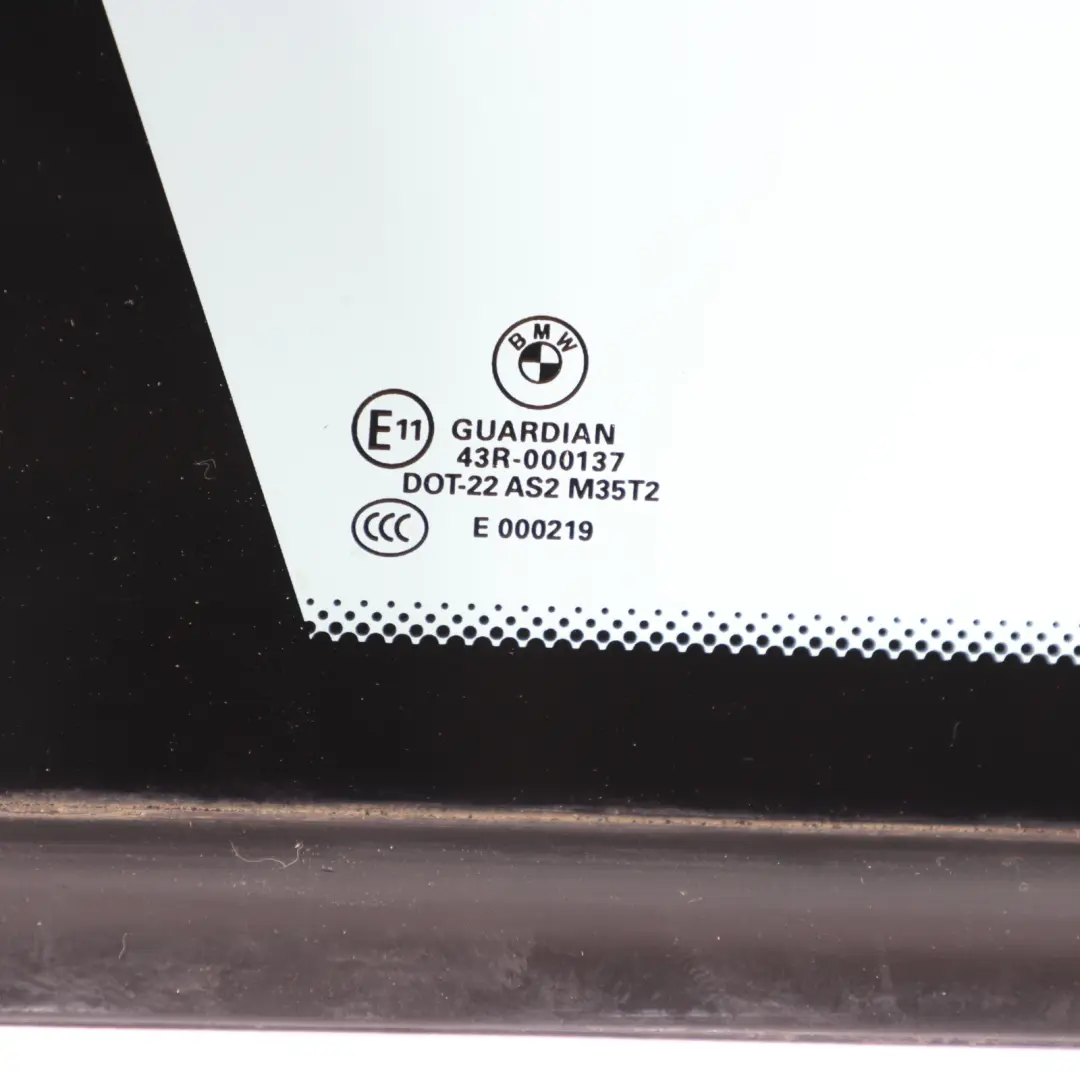 BMW X5 er E70 Grüne Seitenscheibe mit Dichtung Linke Rückseite AS2 7207881 - SKU 7207873 - Teilenummer 7207873