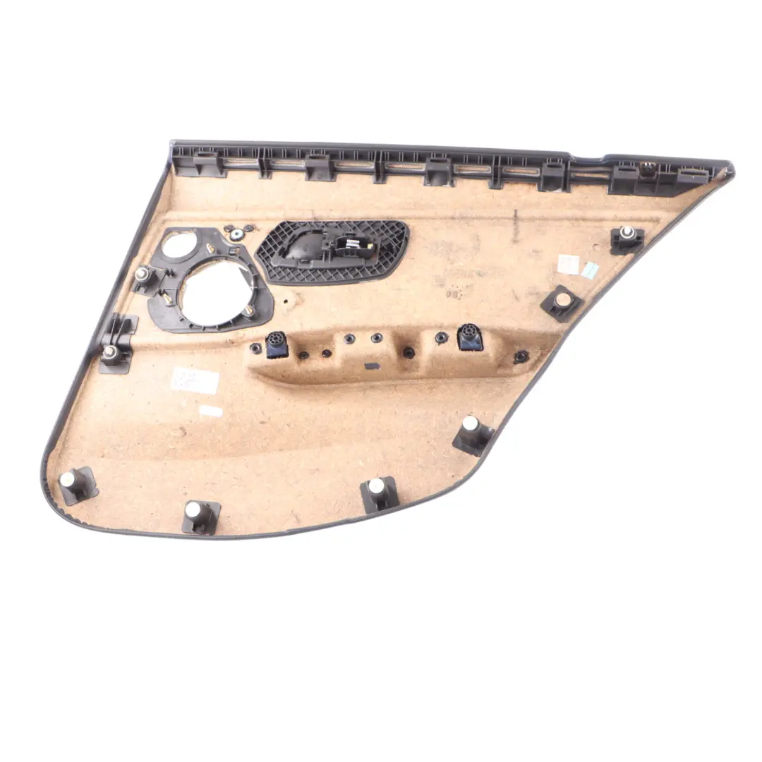  Door Card BMW E90 E91 Rear Left N/S Leather Lining Trim Panel Black - SKU 7217611-1 - Part number 7217611