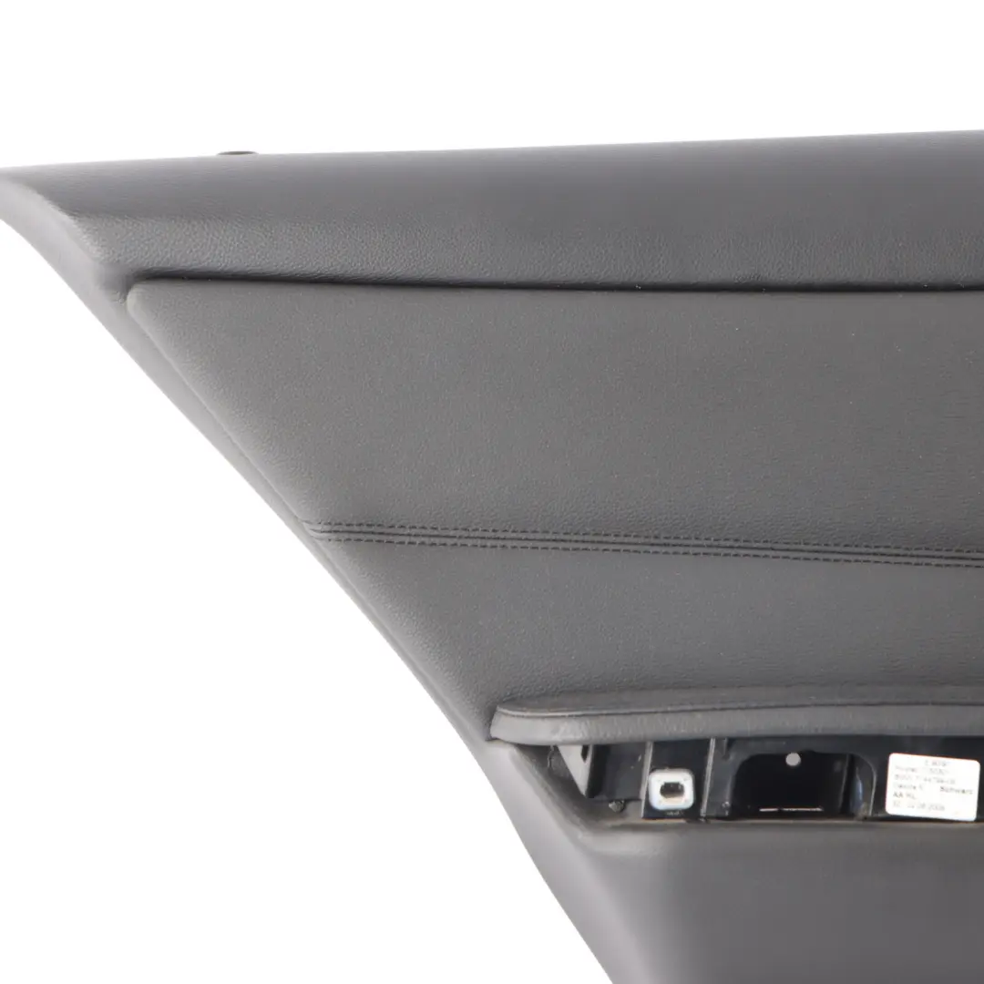  Door Card BMW E90 E91 Rear Left N/S Leather Lining Trim Panel Black - SKU 7217611-1 - Part number 7217611