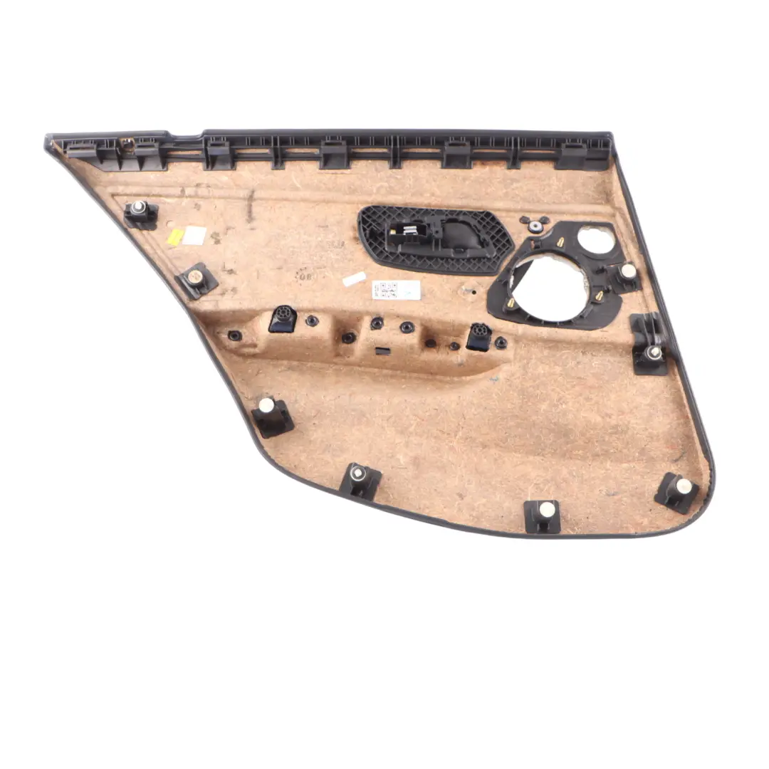  Door Card BMW E90 E91 Rear Right O/S Leather Lining Trim Panel Black - SKU 7217612-1 - Part number 7217612