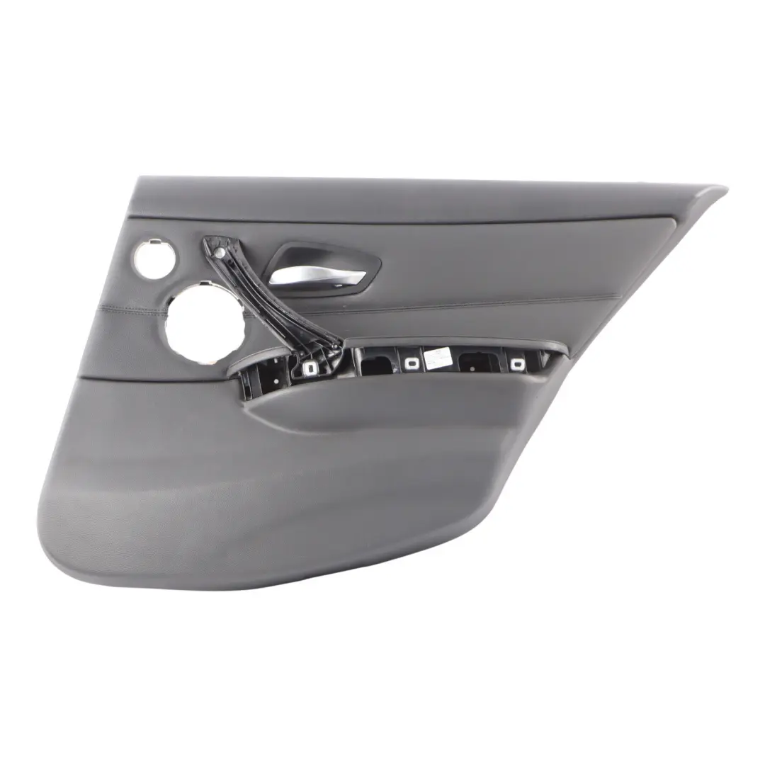  Door Card BMW E90 E91 Rear Right O/S Leather Lining Trim Panel Black - SKU 7217612-1 - Part number 7217612