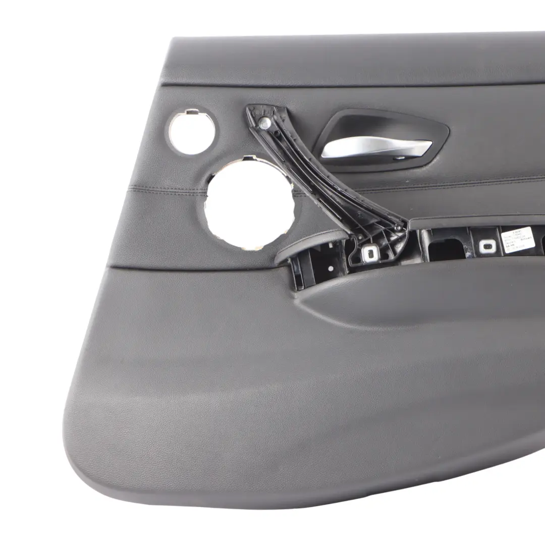 Door Card BMW E90 E91 Rear Right O/S Leather Lining Trim Panel Black - SKU 7217612-1 - Part number 7217612