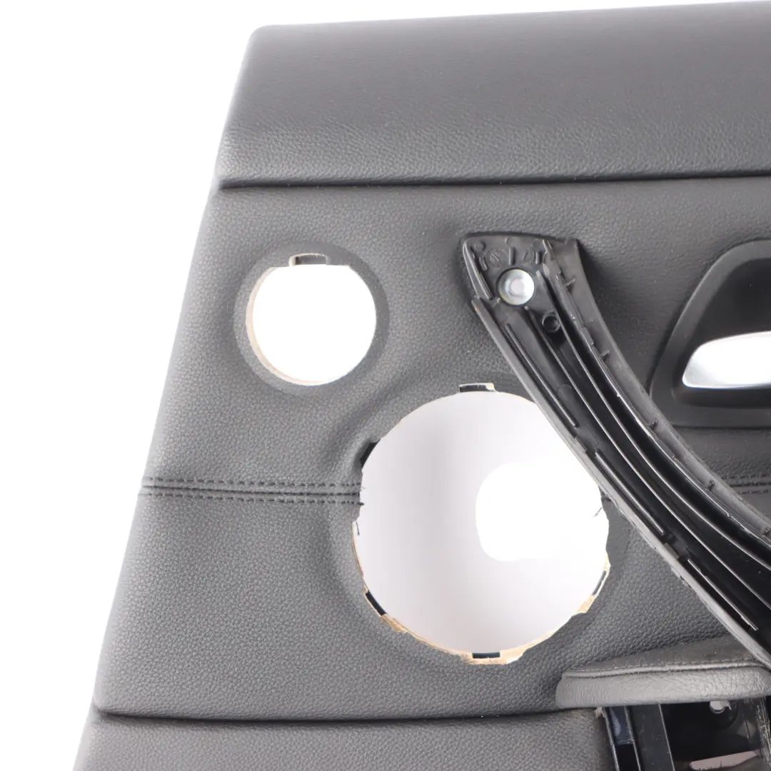  Door Card BMW E90 E91 Rear Right O/S Leather Lining Trim Panel Black - SKU 7217612-1 - Part number 7217612