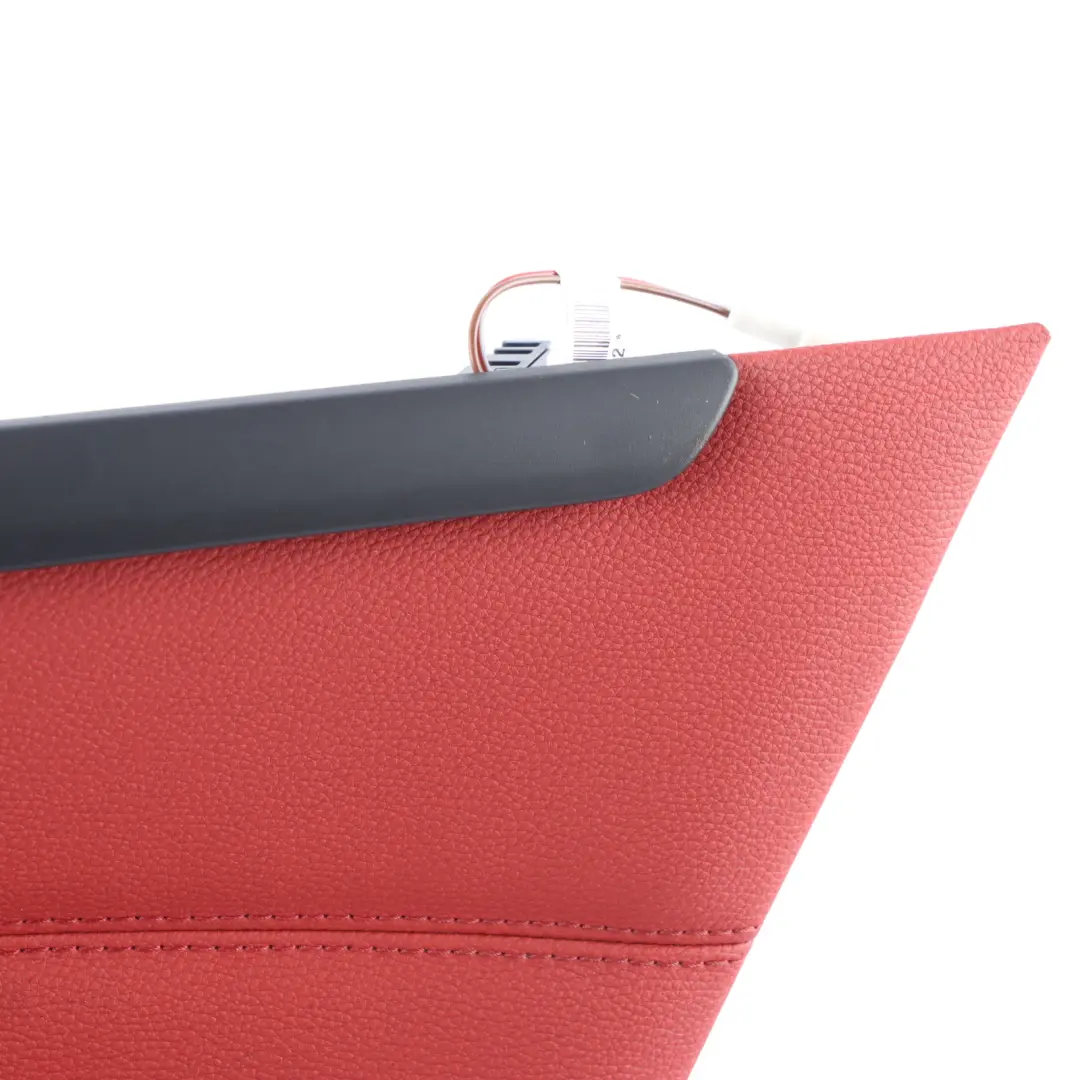 Lateral Trim Panel BMW E93 Cabrio Rear Right O/S Lining Trim Leather Coral Red to with Part number 7218934 Lateral Trim Panel BMW E93 Cabrio Rear Right O/S Lining Trim Leather Coral Red - SKU 7218934 - Part number 7218934