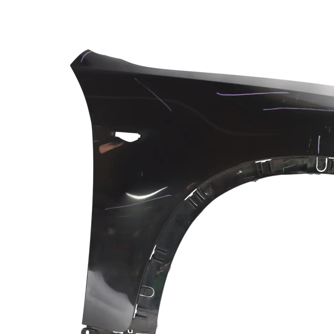 Side Wing Panel Front Right O/S Black Sapphire Metallic - 475 to BMW X5 E70 LCI with Part number 7222996 BMW X5 E70 LCI Side Wing Panel Front Right O/S Black Sapphire Metallic - 475 - SKU 7222996-BS - Part number 7222996