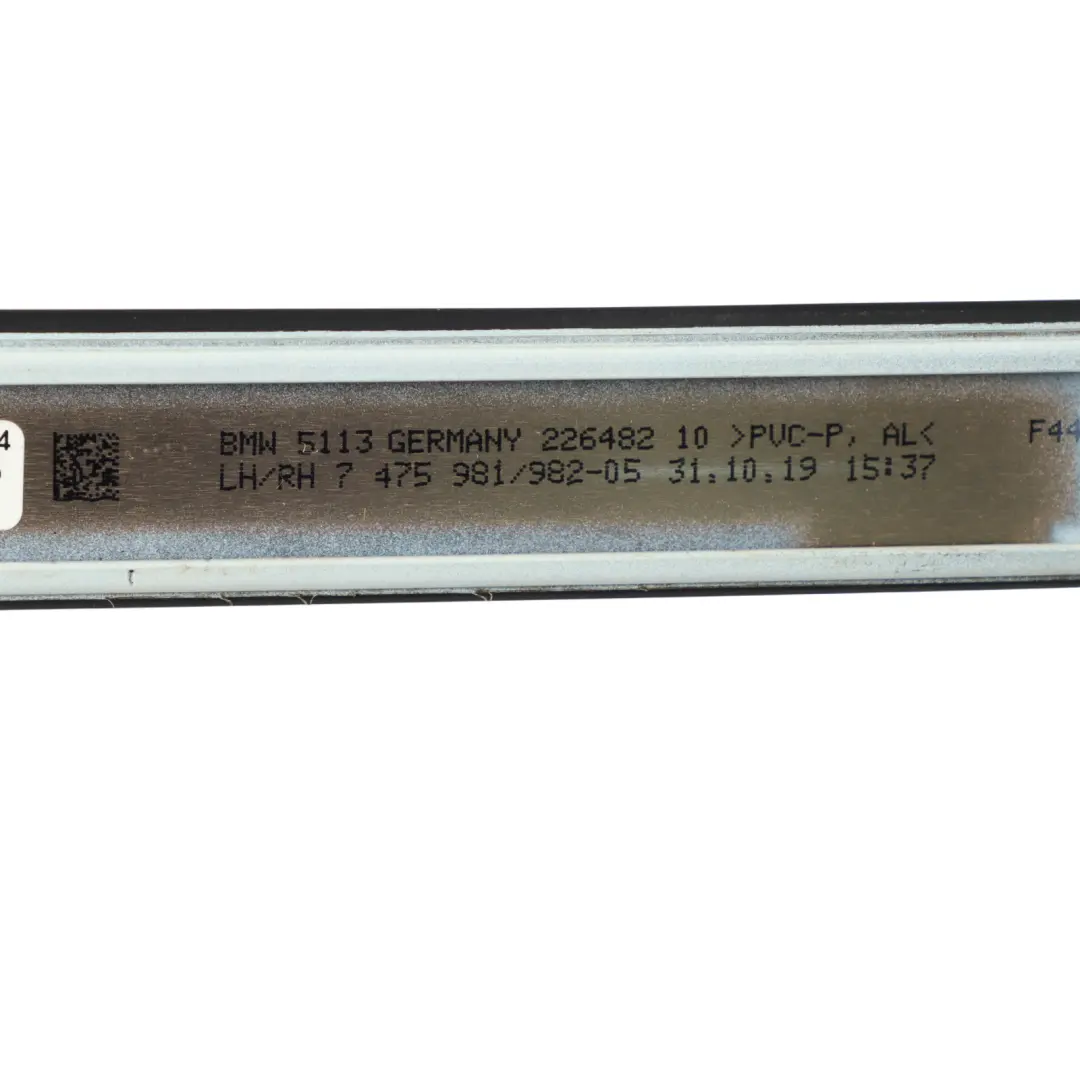 BMW F44 Roof Moulding Right O/S Strip Railing Trim Alpinweiss 3 White - 300 - SKU 7224104-AW - Part number 7224104