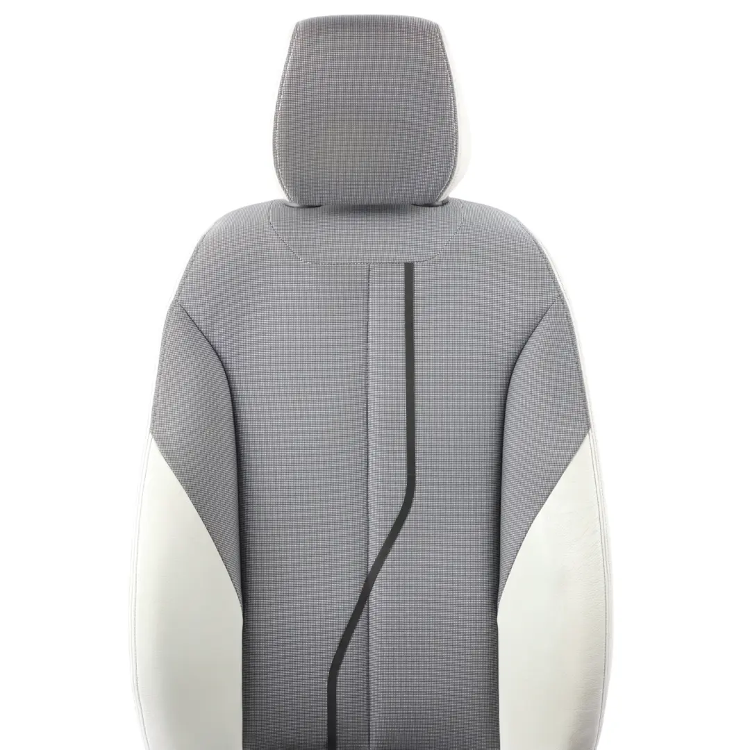 BMW F20 Seat Front Left N/S Interior Cloth Fabric Leather Metro Silver Grey - SKU 7295107-1 - Part number 7295107