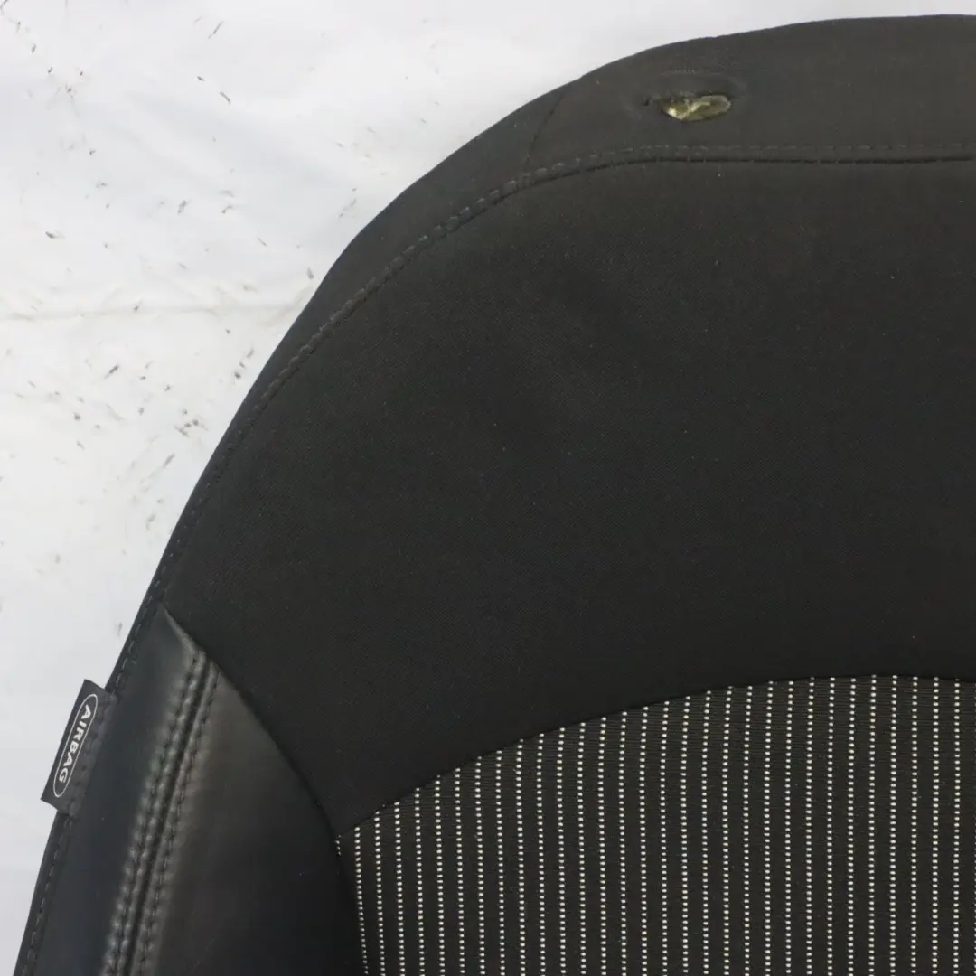 Mini R56 Sport Seat Backrest Front Right O/S Leather Gravity Black - SKU 7255582 - Part number 7255582