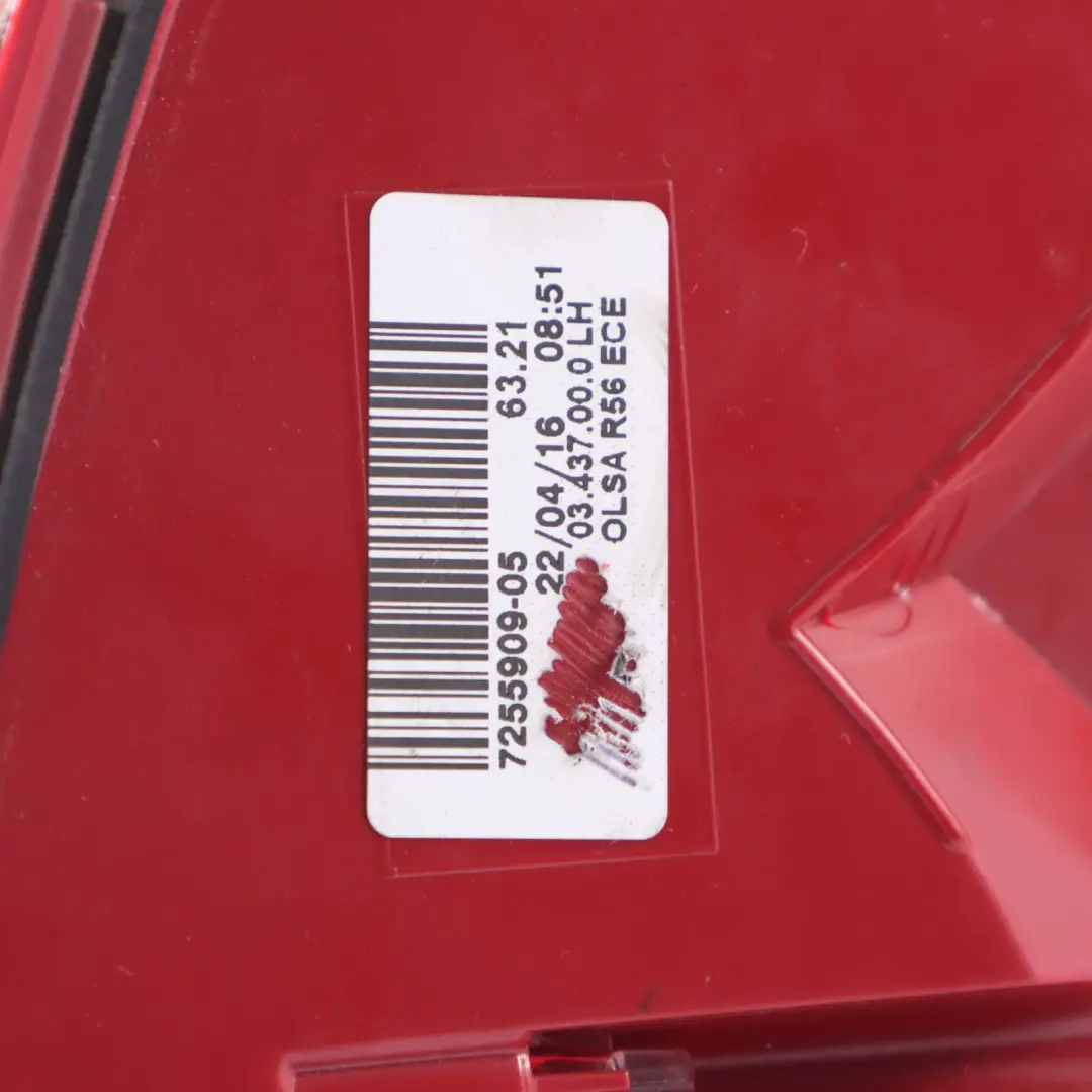 Mini Cooper One R56 R57 LCI Lampa Tylna Lewa Tył Lewy - SKU 7255909-2 - Numer Części 7255909