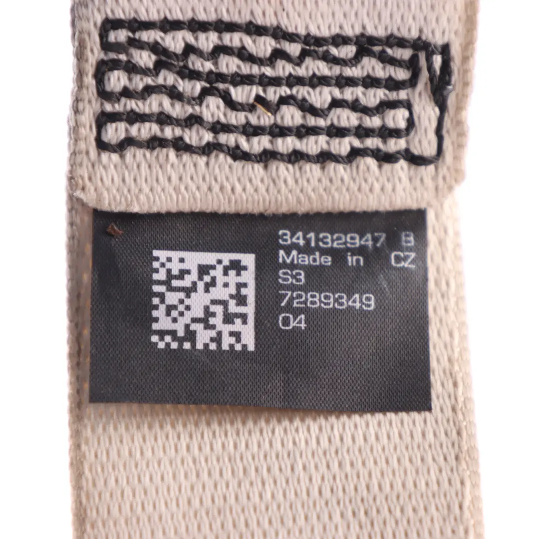 Cinturón Seguridad Trasero Superior Izquierdo Derecho Crema para BMW F06 F10 con número de pieza 7289349 BMW F06 F10 Cinturón Seguridad Trasero Superior Izquierdo Derecho Crema - SKU 7289349 - Número de pieza 7289349