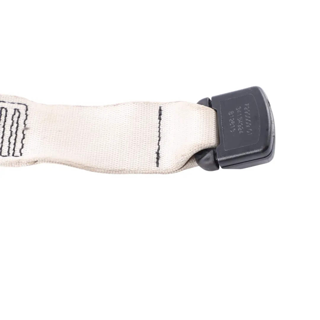 Seat Belt BMW F06 F10 Rear Centre Middle Seatbelt Buckle Elfenbeinweiss - SKU 7290009 - Part number 7290009